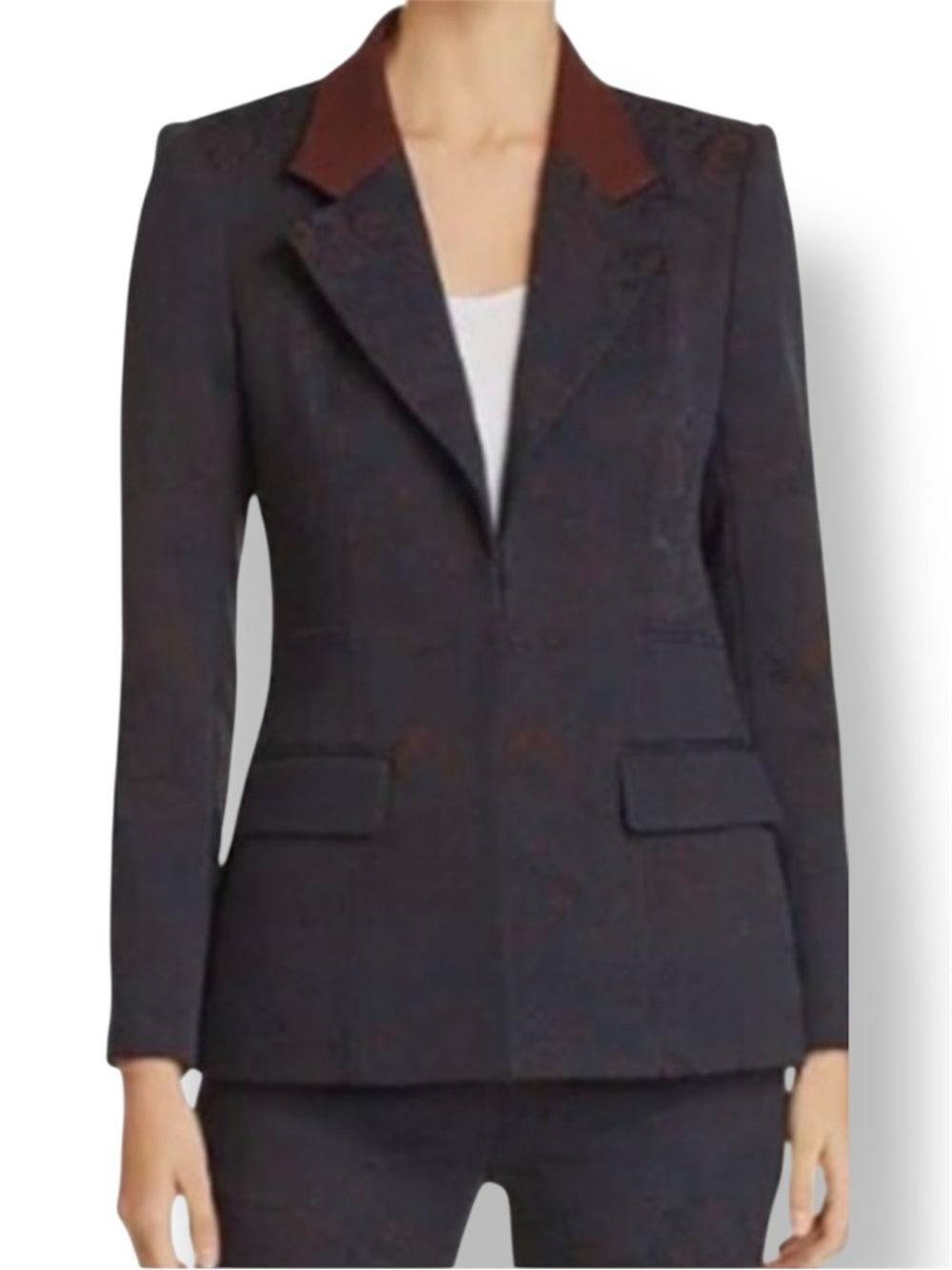 KOBI HALPERIN PORSHA HOOKS & EYES CLOSURE BLAZER JACKET Size L